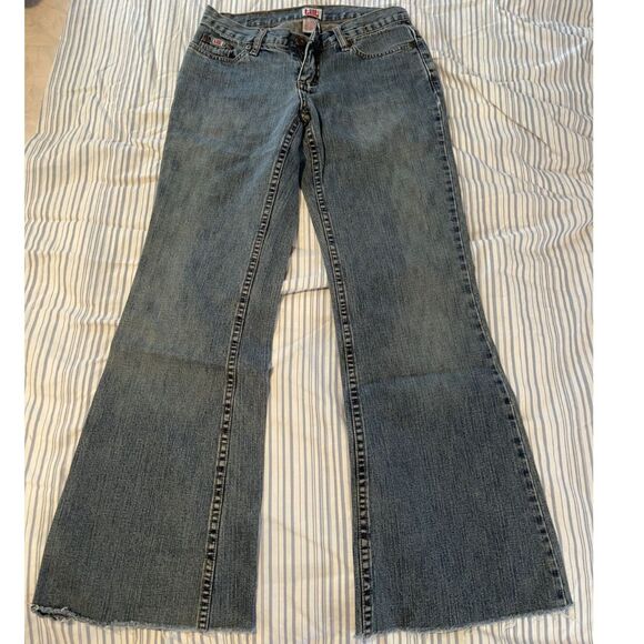 Y2K Tilt Jeans - Flare / Bootcut - 2000's / 90's - 100% Cotton Size 0 - Picture 1 of 4